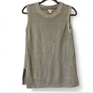J. Crew Sleeveless Knit Tank - Gray